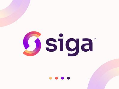 S modern letter logo | Siga logo branding