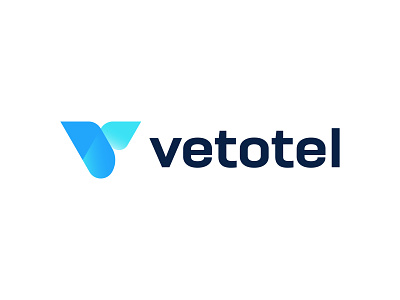 Vetotel Branding Logo | V Letter Modern Colorful Logo Design