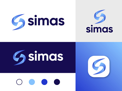 Simas Logo Branding | Modern S logo design concept