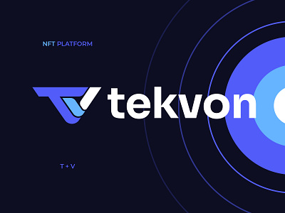 Tekvon logo for NFT platform