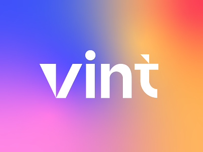 Typography logo, creative modern colorful