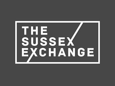 The Sussex Exchange Logo design digital flat graphic design illustration illustrator logo logo design minimal print type vector website