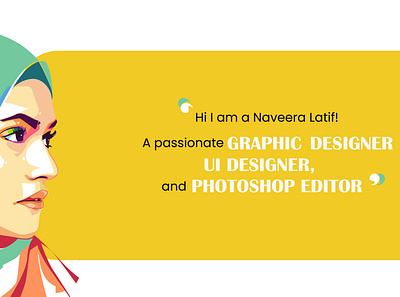 portfolio page graphic design illustration vector web page