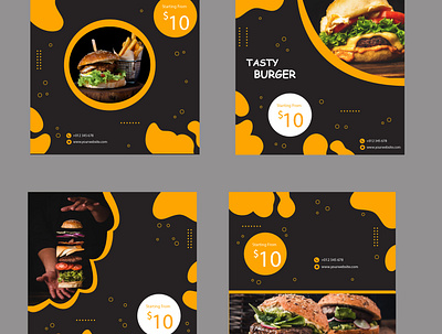 burger post burger food graphic design poster vector