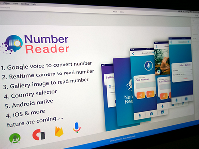 Number Reader Apps UI design