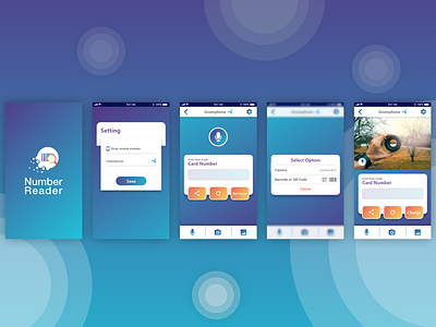 Number Reader Apps UI design
