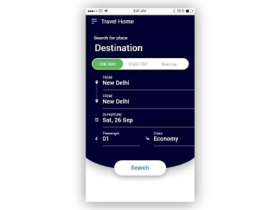 Travel Home UI Design for mobile adobe xd design dribbble illustrator minimal modern typography ui ux ux design xd