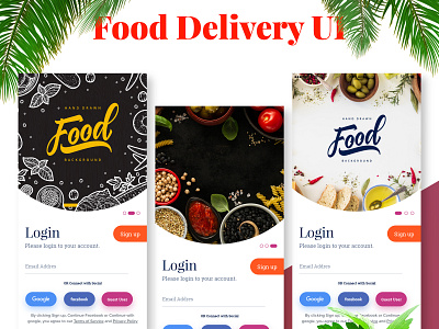 Download Food Delivery App UI app blogger blogging creative delivery app design food food app mobile modern news phone premium simple ui ux ux design xd xd design