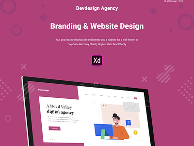Free Devdesign Agency XD UI Website Template