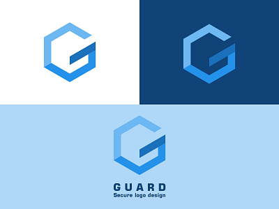 Guard Secure Logo Concept branding design flat guard icon illustration logo minimal secure vector