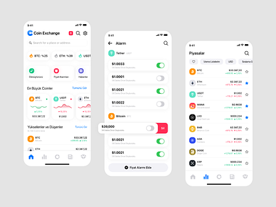 Coin Exchange app bitcoin branding coin crypto design ui