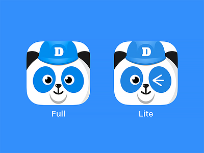 App icon - Full & Lite app icon blue eye icon panda