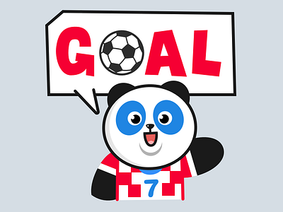 Goal Croatia ⚽️ champion croatia duduparts fifa final football goal line panda sticker