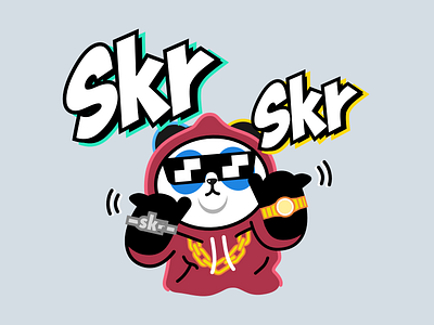 The Rap of China china hip hop panda rapper skr sticker 中國 說唱