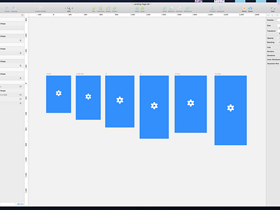 Landing Page app blue duduparts gear interaction iphone parts play sketch