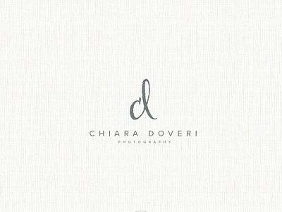 CHIARA DOVERI - Photography branding design logo minimal