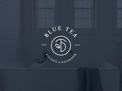 BLUE TEA - Kitchen & Bathroom branding design logo minimal