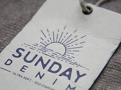 Sunday Denim branding design illustration logo minimal