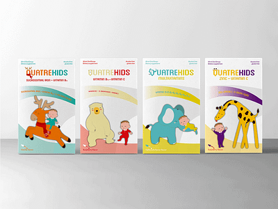 QUATREKIDS® packaging design