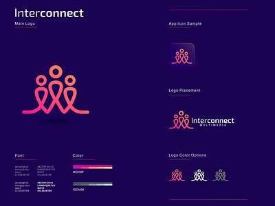 Inter Connect animation app branding connect design group icon illustration logo people ui ux