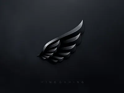 Wing Gaming app branding design flat icon logo ui ux wing wing gaming wing logo wings