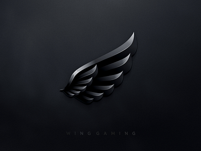 Wing Gaming app branding design flat icon logo ui ux wing wing gaming wing logo wings