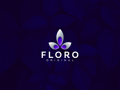 Floro app branding design flat floral flower icon logo logo lotus lotus ui ux yoga