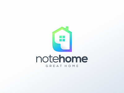 note home app branding design flat graphic design home house logo icon logo note ui ux