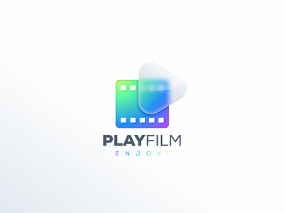 Play Film app branding design film films flat graphic design icon illustration logo play ui ux