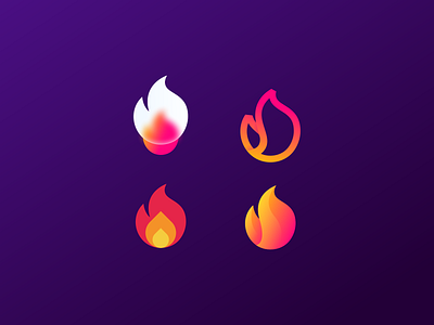 fire app branding fire flame flat icon illustration logo typography ui ux vector