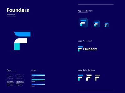 Founders app branding design flat graphic design icon illustration logo minimal ui ux