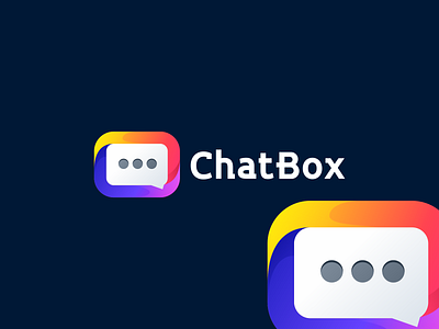 Chat Box app box branding chat chat logo chatcolor design flat icon illustration logo ui ux vector