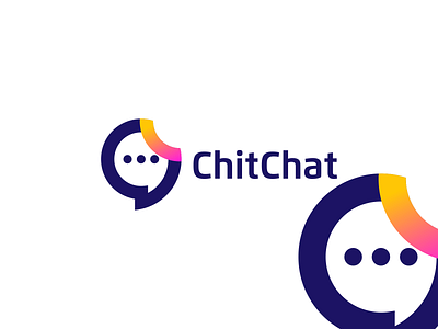 Chit Chat app branding chat communication design flat icon illustration logo message ui ux vector