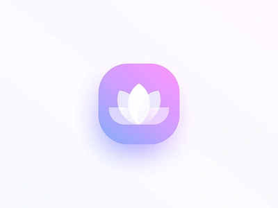 Lotus app branding design flat icon illustration logo lotus ui ux vector yoga