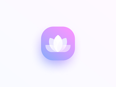 Lotus app branding design flat icon illustration logo lotus ui ux vector yoga