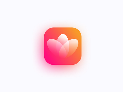 Flowrist app branding design flat flower icon illustration logo lotus tech ui ux vector yoga