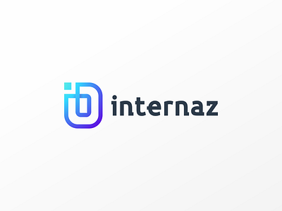 Internaz app branding design flat i logo icon illustration letter i lineart logo logo ui ux vector