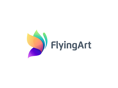 FlyingArt app bird collor bird design branding design flat icon illustration logo ui ux vector