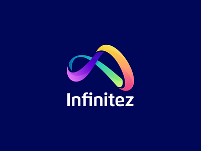 Infinitez app branding flat icon illustration infinity logo logo