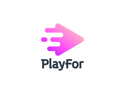 PlayFor design icon illustration play color play design play logo vector