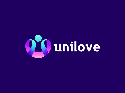 Unilove app branding design icon illustration logo love logo typography u logo ui ux vector
