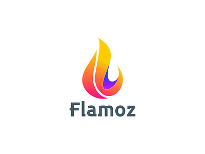 Flamoz app branding design fire fire collor fire logo icon illustration logo typography ui ux vector
