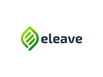 eleave app branding design e logo e natural logo icon illustration leaf logo typography ui ux vector