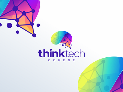 ThinkTech app brain branding design icon illustration logo tech think typography ui ux vector