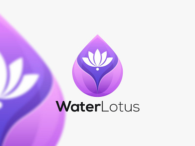 WATER LOTUS app branding design icon illustration logo typography ui ux vector