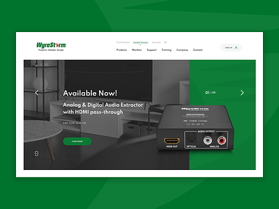 WyreStorm Manufacturer ProAV Solutions Web Design design proav ui ux web webdesign wyre