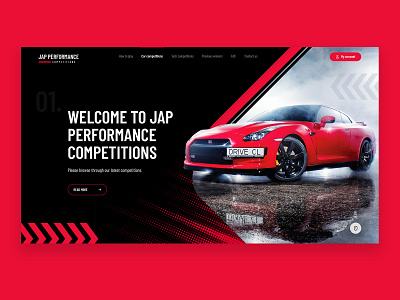 JAP Performance Car Competition Web Design car competition jap performance seahawk web webdesign