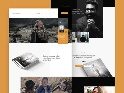 Michael W. Jackson author book design ui ux web