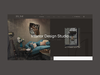 Arty Aunt - Interior design studio design interior studio ui ux web