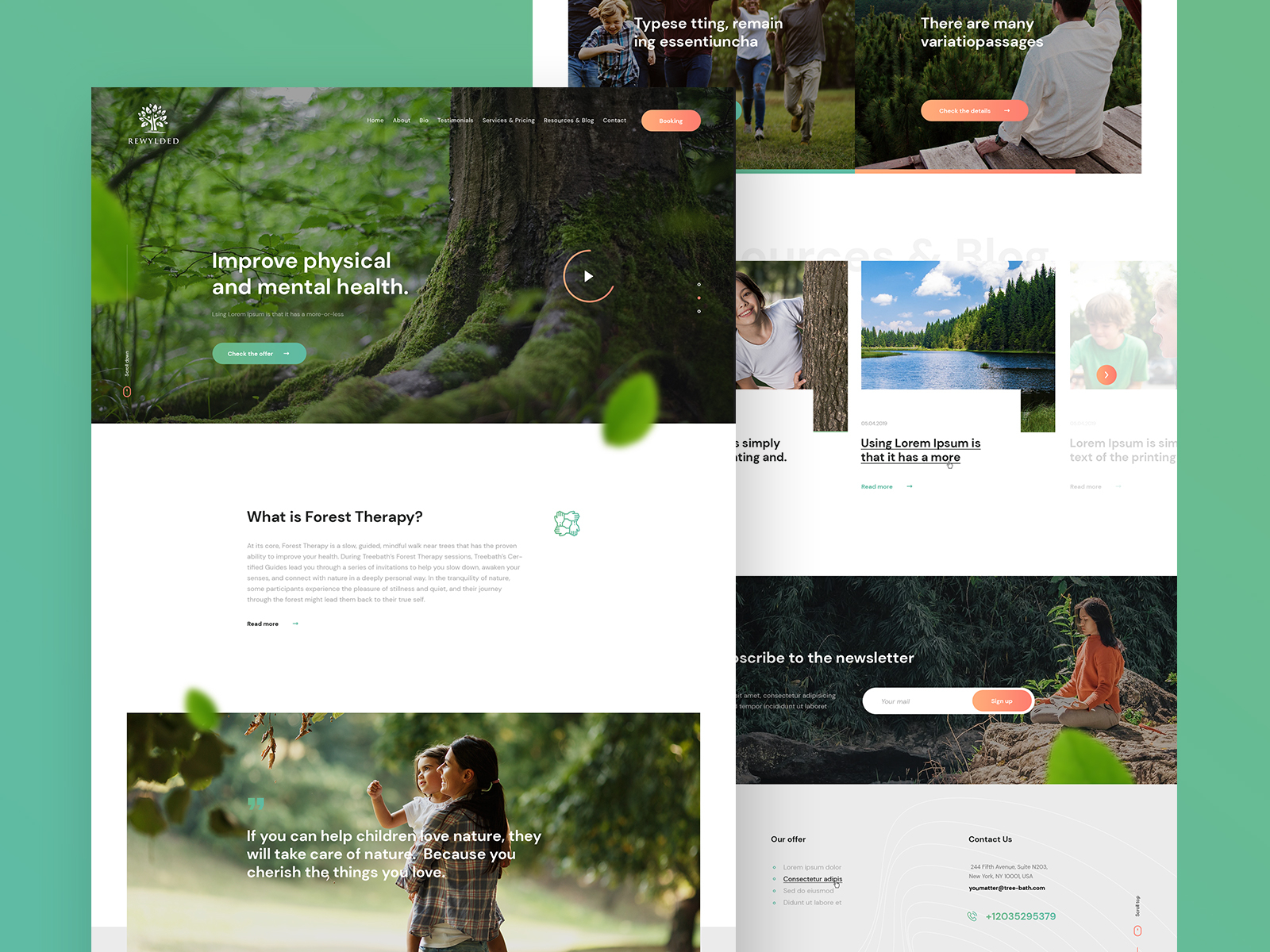 Website Design for Rewydled - Nature Exploration Workshops by Łukasz ...